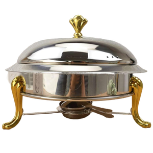 Juego de Recipientes para Calentar Comida de Grado Comercial, Clásico y Duradero, para Hoteles, Restaurantes y Servicios de Catering, con Cuerpo Pulido y Distribución Eficiente del Calor - Product Image 1