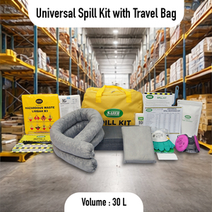 Kit de Derrames Universal Portátil de 30 Litros con Bolsa de Viaje, Kit de Respuesta a Derrames de Aceite, Químicos y Combustible para Taller y Fábrica - Product Image 2