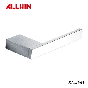 Porte-rouleau de papier toilette et support à mouchoirs en laiton au design moderne, à suspendre pour salle de bain, idéal pour hôtels et hôpitaux - Product Image 2