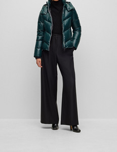 Veste matelassée pour femme, 100% polyester, doublure en coton, imperméable, légère, chaude, fermeture éclair, offre directe d'usine - Product Image 4