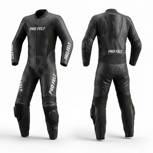 Traje de Carreras de Cuero Genuino de Seguridad Integral con Logotipo Personalizado, Equipo de Protección para Motociclismo Transpirable con Acolchado CE, Traje de Pista de Cuero OEM ODM - Product Image 3