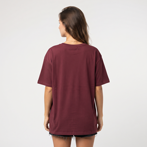 Camiseta Corta de Algodón con Cuello en V Extra Grande para Mujer, Transpirable, Informal, Holgada, Estilo Urbano, Top de Moda Femenina - Product Image 6