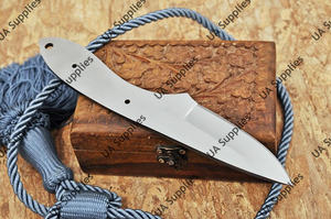 Couteau de camping professionnel en acier au carbone de haute qualité, couteau EDC Skinner à lame fixe, pointe tombante, manche intégral, forgé à la main, écologique - Product Image 5