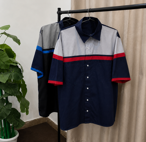 เสื้อช่างซ่อมแบบสั่งทำ |   เสื้อเชิ้ตยูนิฟอร์มแขนสั้นสำหรับผู้ชาย พร้อมชื่อและโลโก้ |   ชุดทำงานช่างซ่อมรถยนต์ |   ผู้ผลิตอุปกรณ์ดั้งเดิม - Product Image 3