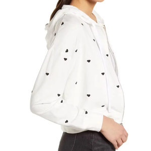 Sudadera Corta con Capucha para Mujer, Ligera, Lisa, 100% Algodón, Resistente al Viento, Ecológica, Personalizable, Informal, de Invierno, en Oferta, Precio Bajo - Product Image 2