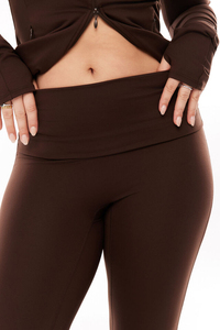 Leggings de fitness pour femmes, taille haute, longueur cheville, personnalisables, en Spandex/Nylon, écologiques, pour le yoga, coupe évasée, séchage rapide - Product Image 2