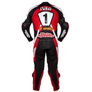 Traje de Carreras WSBK Carl Fogarty Ducati 1 Pieza de Cuero Vacuno/Canguro para Moto de Pista/Conducción/Monos/Mono de Motociclista para Nivel Profesional - Product Image 2