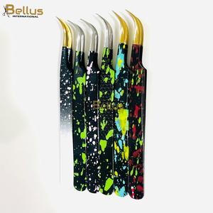 แหนบดัดขนตาโค้งสีสันสดใสระดับพรีเมียมสำหรับมืออาชีพจาก Bellus International ปลายทองเรียบเนียน ผลิตจากสแตนเลสสตีล - Product Image 5