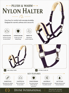 Cabestro de Nailon de Lujo y Confort para Caballos y Ponis de Divine International - Product Image 6