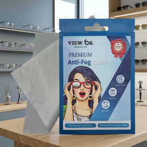ผ้าไมโครไฟเบอร์กันฝ้า View OK Premium ขนาด 15x15 ซม. ใช้ซ้ำได้สำหรับทำความสะอาดแว่นตาและแว่นกันแดด - Product Image 2