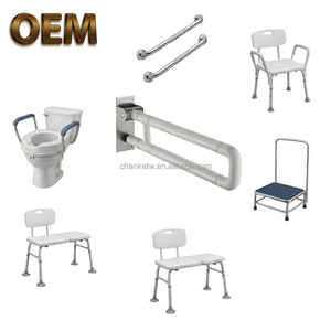 Barre d'appui de sécurité pour salle de bain en acier inoxydable, pliable, antidérapante, de style moderne, fabriquée à Taïwan (OEM/ODM), couleur personnalisable, équipement de sécurité pour salle de bain. - Product Image 1