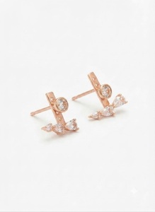 Pendientes de Oro Sólido de 18K con Diamantes Cultivados en Laboratorio, Color E, VS, Diseño de Racimo de Piedras Múltiples, Joyería de Moda - Product Image 2
