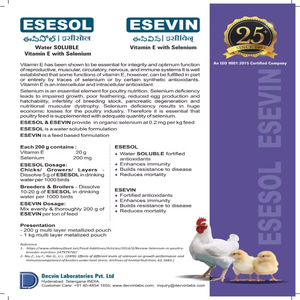 High Quality Esesol Water Soluble Vitamin E Selenium Powder Form Poultry Broiler <b>Feed</b> <b>Additive</b> Immune Booster Anti-Stress - Product Image 3