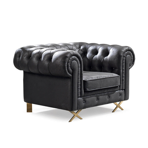 Sofá Chesterfield Moderno, Tapizado en Cuero PU, Elegante y Lujoso, Mueble para Sala de Estar, Asientos Cómodos de Estilo Clásico Tradicional - Product Image 2