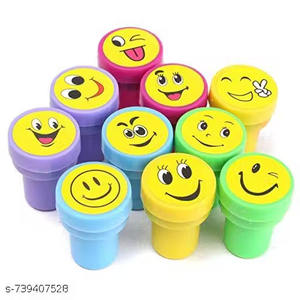 Paquete de sellos de emoticonos coloridos (20 piezas) – Perfecto para recompensas en el aula, álbumes de recortes y regalos, manualidades creativas y herramientas para el aula - Product Image 6