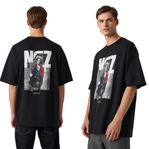 Camiseta Premium para Hombre, 100% Algodón Suave, 320g, Dobladillo en Capas, Corte Holgado, Cuello Redondo, Manga Corta, Estampado Gráfico, Estilo Urbano - Product Image 3