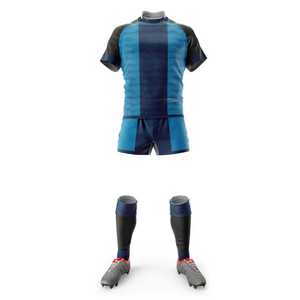 Ensemble d'uniformes de rugby imprimés unisexes respirants, écologiques, de haute qualité et à prix abordable – Maillots et shorts d'équipe personnalisés par sublimation en gros - Product Image 2