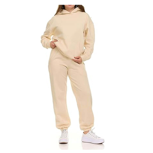 Conjunto Deportivo de Felpa de Poliéster y Algodón, Tejido Suave para Entrenamientos y Comodidad Diaria - Product Image 2