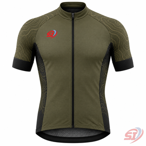 Maillot de cyclisme sur gravier pour hommes, logo personnalisé, polyester, sans manches, imprimé par sublimation, séchage rapide, respirant, pour la pratique du cyclisme en extérieur - Product Image 1