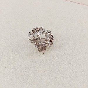 1.08 Cttw Round Cut White & Brown Natural Diamond Stud <b>Earrings</b> for Women in 925 Sterling <b>Silver</b>, Push <b>Back</b>, Prong Setting - Product Image 6