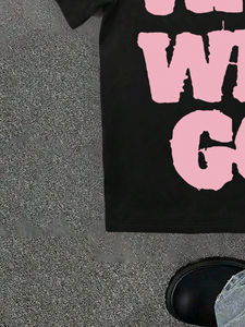 T-shirt Homme Oversize Personnalisé avec Broderie Effet Vieilli, Style Unique, Haute Qualité avec Logo Avant, Nouvelle Arrivée, Fabriqué sur Demande Client - Product Image 6