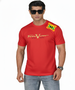 T-shirt décontracté en coton 100% pour homme, col rond, taille plus, personnalisable, imprimé, méthode d'impression numérique - Product Image 1