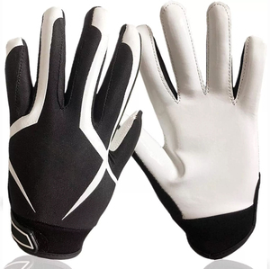 Qaswa Sports Latest Quality Top Trending American Football Outdoor Leather Unisex Gloves Lightweight Non-Slip Waterproof Quick - Product Image 1