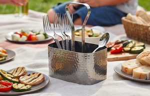 Ensemble de fourchettes en acier inoxydable poli mat, design minimaliste, compatibles lave-vaisselle, manche en métal, couverts pour les tables de mariage - Product Image 3