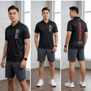 เสื้อโปโลแบบขายส่ง เสื้อทีมแบบกำหนดเอง เสื้อโปโลแขนสั้นสำหรับออกกำลังกาย เสื้อโปโลผู้ชายแบบกำหนดเองสำหรับงานอีเว้นท์ ชุดยูนิฟอร์มพนักงานกีฬา - Product Image 4