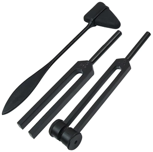 Kit de diagnostic neurologique premium 3 pièces : Marteau de réflexe de Taylor et diapasons 128 Hz/512 Hz en acier inoxydable de qualité chirurgicale - Product Image 6