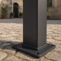 Abri de stationnement pour 2 voitures Angye, moderne et luxueux, personnalisé pour villa, avec toit en aluminium thermolaqué et auvent imperméable