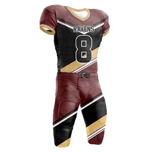 2026 Wholesale Price Custom Made Solid Color American Football Uniforms High Quality Short Breathable Quick Polyester - Product Image 3