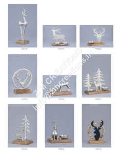 Handcrafted Aluminum Wood <b>Reindeer</b> Figurine <b>Christmas</b> Home Decor Sculpture Customizable <b>Reindeer</b> Reusable Metal <b>Christmas</b> Decor - Product Image 6