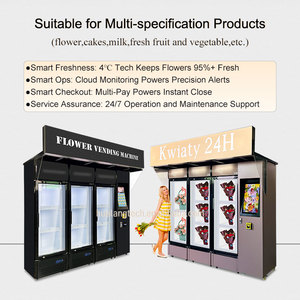 Mới nhất ban đầu tiết kiệm năng lượng làm mát hoa Máy bán hàng tự động nhiều ngăn Locker Máy bán hàng tự động cho bó hoa - Product Image 4