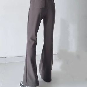 Men's Elastic Waist Sweatpants With <b>Drawstring</b> Side Pockets Casual Midweight Spandex Cotton Knitted Pants Autumn Style - Product Image 6