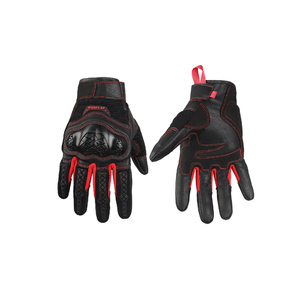 Guantes de Carreras de Cuero Completos, Antideslizantes en la Palma, para Motocross, Actividades al Aire Libre, Unisex, Cierre de Velcro, Protección UV - Product Image 2
