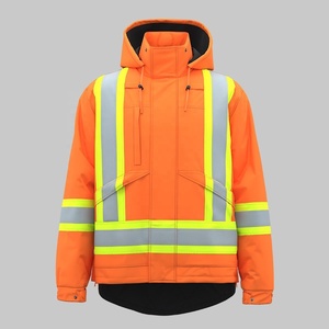 Chaqueta de seguridad de alta visibilidad, chaqueta softshell profesional, impermeable y reflectante para uso industrial. - Product Image 3