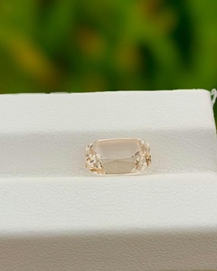 Topaze Impériale Naturelle du Pakistan, couleur Pêche Champagne, taille Émeraude, pierre précieuse en vrac de haute qualité pour la fabrication de bijoux - Product Image 5