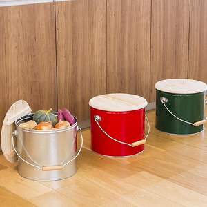 Trending Design Anti Rust Iron <b>Kitchen</b> <b>Storage</b> Jar With Airtight Wooden Lid For Long Lasting Performance - Product Image 5