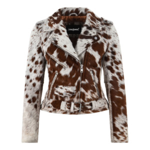 Custom <b>Smart</b> Range BRANDO <b>Women</b>’s Premium Hair On Hide Cowhide Leather <b>Jacket</b> Ladies Biker Moto Punk Style <b>Jacket</b> Bulk Wholesale - Product Image 6