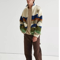 Service OEM, veste d'hiver en polaire de haute qualité, col montant, logo, coupe-vent, écologique, nouvelle arrivée, veste en sherpa pour homme