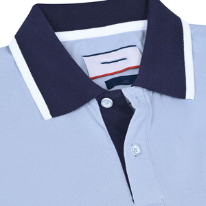 Camiseta polo para hombre, camiseta polo de algodón premium, corte ajustado, informal, transpirable, antiarrugas, con logo personalizado, para golf, estilo estadounidense. - Product Image 4