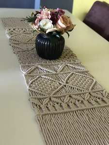 Camino de Mesa de Macramé Bohemio de Primera Calidad, Cuerda de Algodón Natural Tejida, Decoración para Mesa de Comedor, Bodas, Hogar, Hotel, Restaurante - Product Image 4