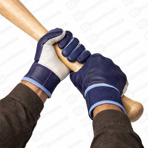 Guantes de béisbol de piel de vaca originales personalizados, tallas para jóvenes y adultos para entrenamiento, puños largos, los mejores guantes de bateo de béisbol - Product Image 6