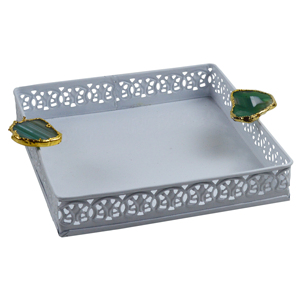 ถาดเสิร์ฟสไตล์วินเทจตกแต่งทันสมัยจาก Z-Handicrafts วัสดุทองเหลือง/เหล็ก/เหล็กกล้า หลายขนาดสำหรับการเดินทาง - Product Image 4