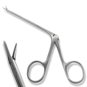 Pinzas Micro Alligator Rectas para Cirugía, Juego de Instrumentos Quirúrgicos de Acero Inoxidable con Acción de Cocodrilo, Disponible por Blush Surgical - Product Image 1
