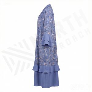 Abaya populaire pour femmes, fabriquée avec les meilleurs matériaux, couleur personnalisable, manches longues, style décontracté, prix raisonnable pour adultes, vêtements modestes. - Product Image 3