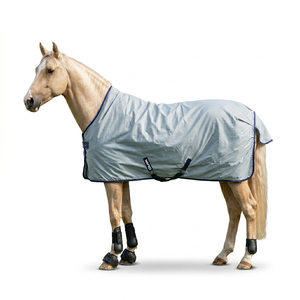 Équipement d'écurie pour chevaux, couverture d'extérieur pour chevaux en coton imperméable de luxe, légère et respirante, couverture pour chevaux 600D Ripstop - Product Image 1
