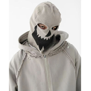 Sudadera con capucha vintage personalizada con cremallera, unisex, 100% algodón, forro polar grueso, borde sin rematar, estilo oversize, básica, para invierno - Product Image 6