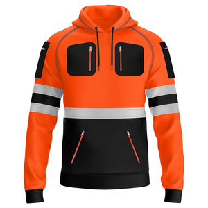 Sudadera con Capucha de Seguridad Reflectante de Alta Visibilidad, Impermeable, Chaqueta de Trabajo, ANSI Clase 3, para Construcción Industrial - Product Image 1